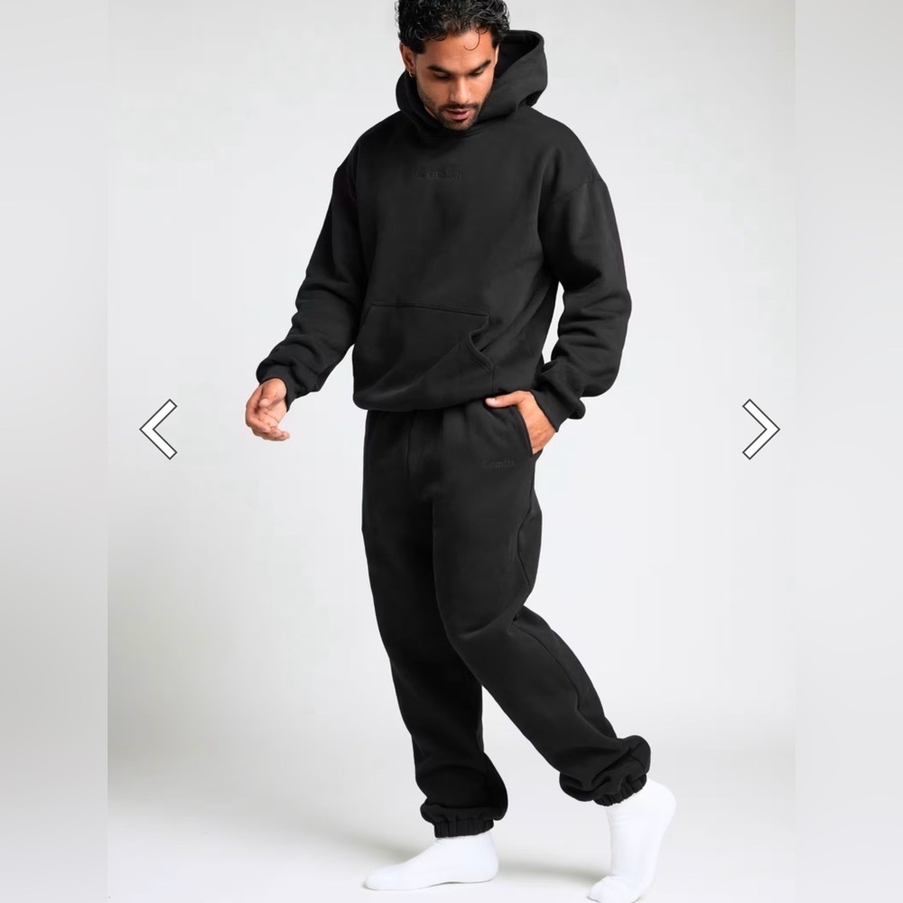 COMFRT Signature Sweatpants in Onyx Black Size Small Gorpcore Fleece Lounge - Picture 3 of 7